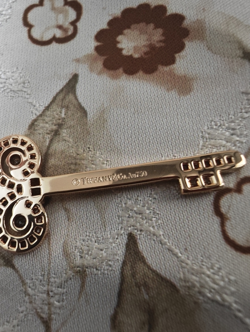 Tiffany & Co. 18K Gold Diamond Necklace - Picture 3 of 7